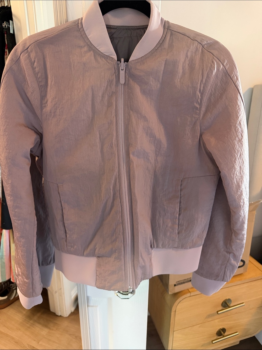 Lululemon reversible Bomber Jacket - Soft Lilac Color
